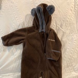 Columbia baby bear bunting 🧸